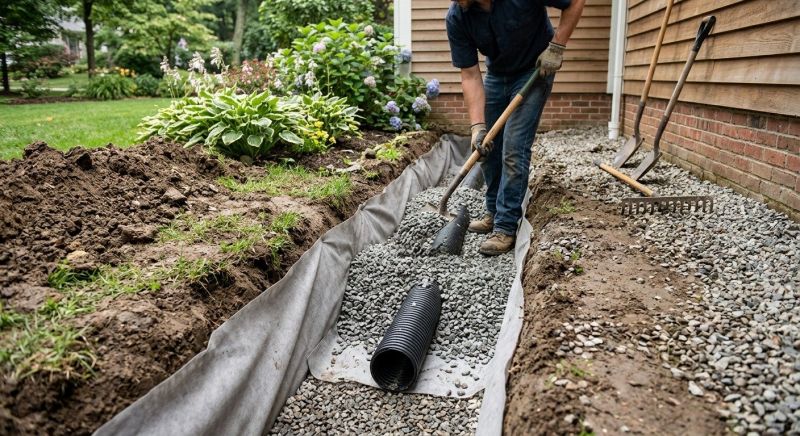 Trench Drain Installation in Tuscaloosa, AL