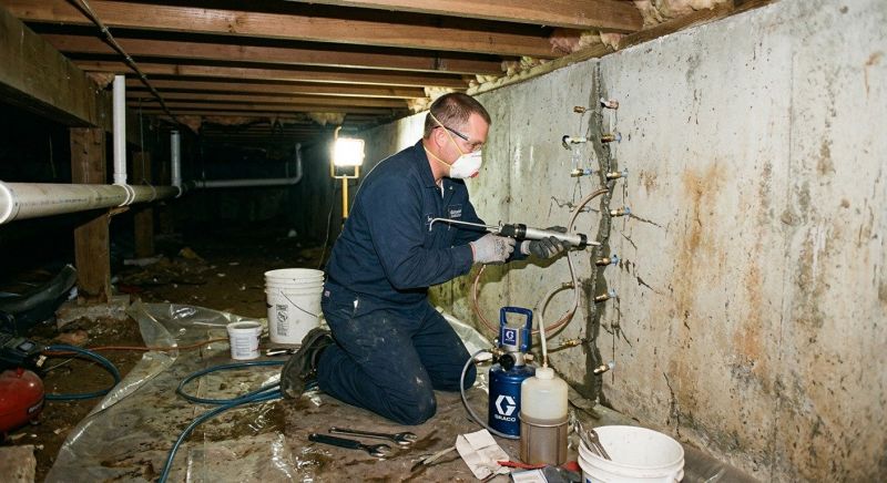 Basement Crack Repair in Columbus, OH