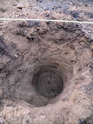 Dry Well Installation Site