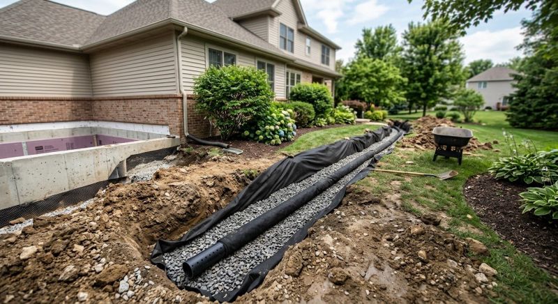 Foundation Drain Installation in Birmingham, AL