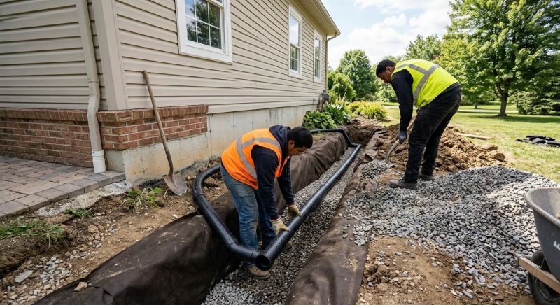 French Ditch Installation in Birmingham, AL