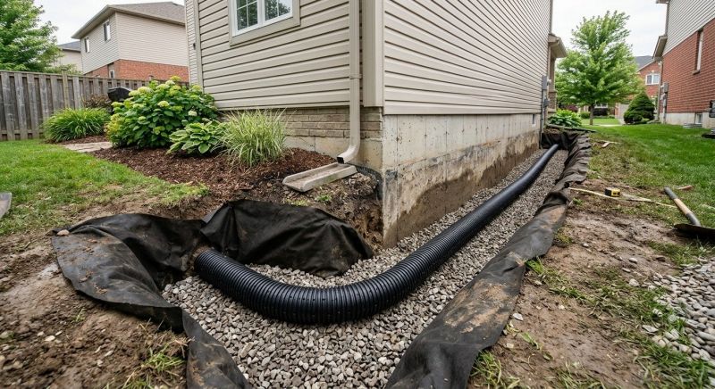 Perimeter Drain Construction in Tuscaloosa, AL