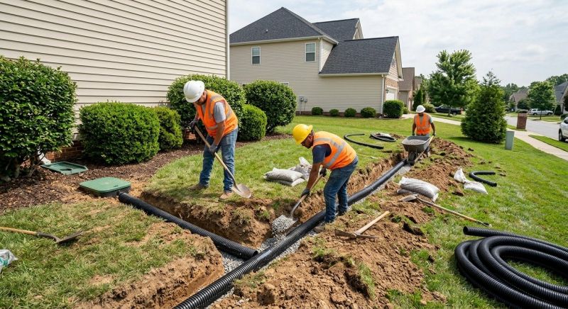 Rainwater Drain Installation in Birmingham, AL