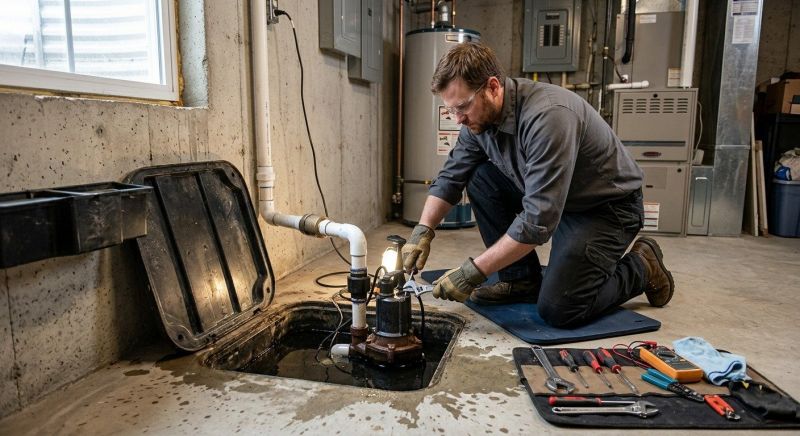 Sump Pump Relocation in Des Moines, IA