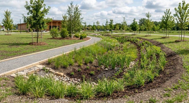 Swale Installation in Tuscaloosa, AL