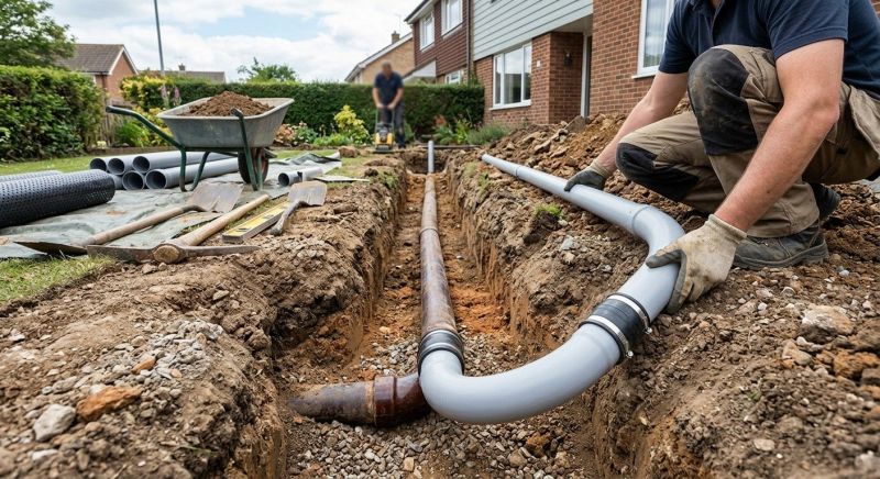 Underground Drain Replacement in Tuscaloosa, AL