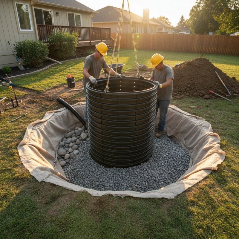 Yard Dry Well Installation in Tuscaloosa, AL
